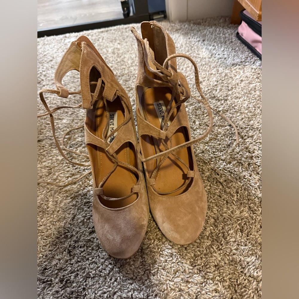 Steve Madden Women's Brown Lace-Up Boots